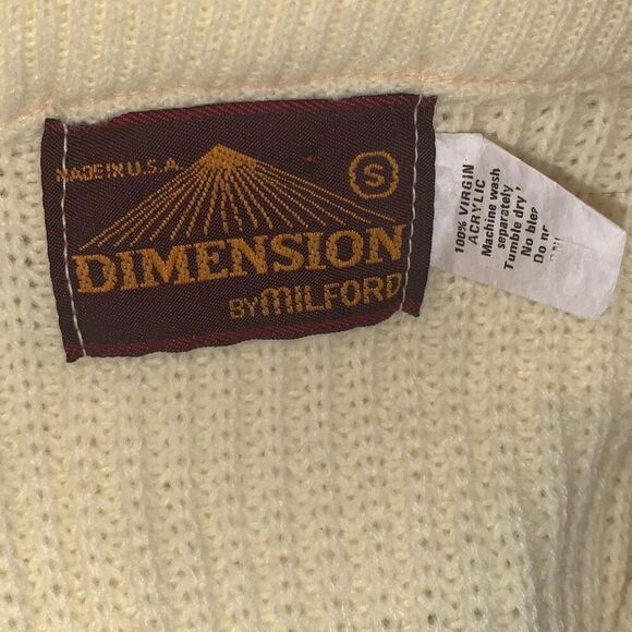 Vintage Pastel Yellow Acrylic Sweater Vest Size Small - Picture 11 of 12